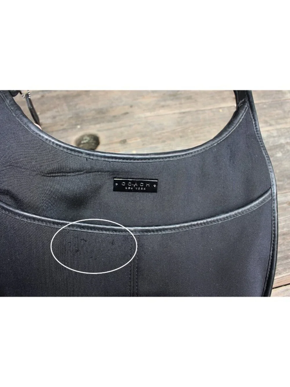 Coach Vintage - Ergo Neo Pocket Zip in Black with Nickel Hardware, Mexico 1998